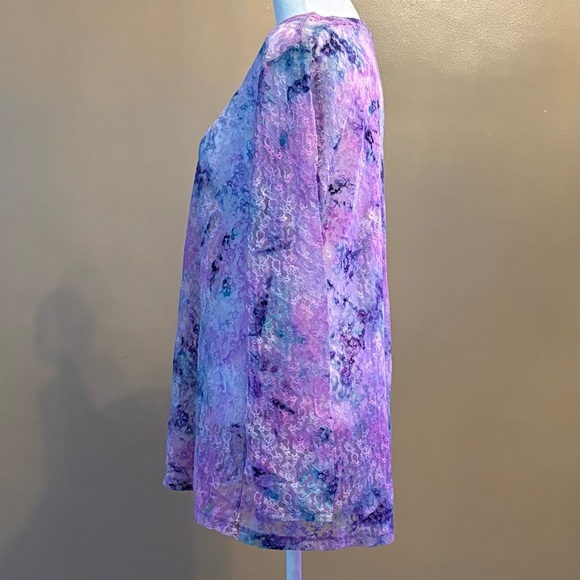 Blouse, LOGO pink/purple lace XL - Picture 3 of 13